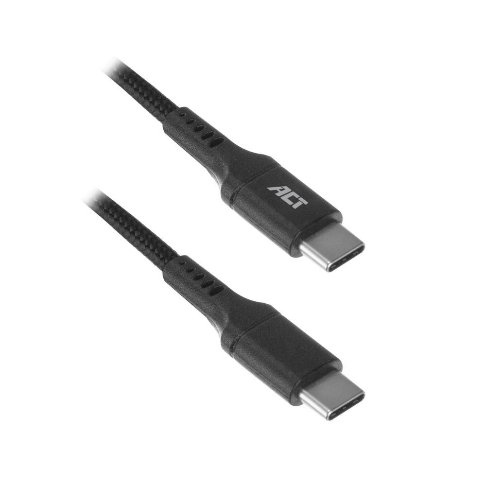 ACT AC3096 | USB 2.0 | USB-C naar USB-A | 1m | Zwart - Matmuis - Matmuis